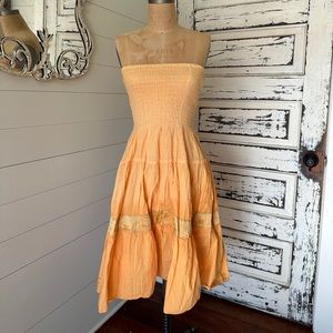 Boho Beach Smocked dress